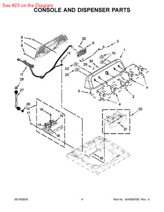 Picture of Whirlpool SWITCH-CYC - Part# W10584423
