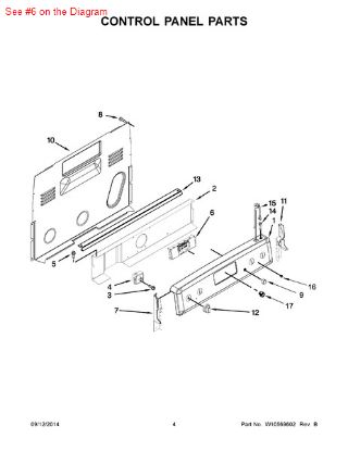 Picture of Whirlpool CNTRL-ELEC+CORECHARGE6 - Part# W10586723