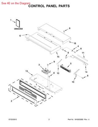 Picture of Whirlpool PANL-CNTRL - Part# W10588713