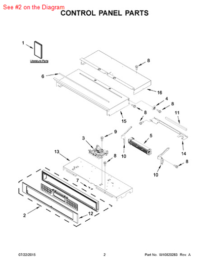 Picture of Whirlpool PANL-CNTRL - Part# W10588713