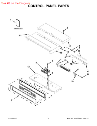 Picture of Whirlpool PANL-CNTRL - Part# W10588718