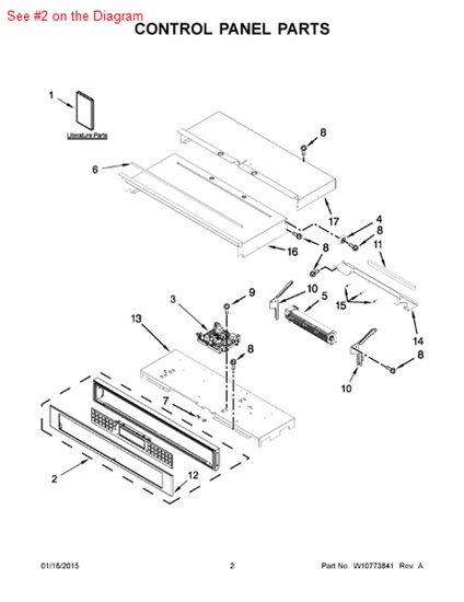 Picture of Whirlpool PANL-CNTRL - Part# W10588718