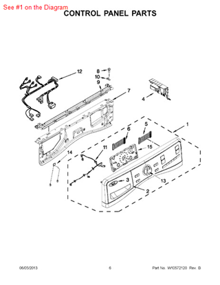 Picture of Whirlpool CONSOLE - Part# W10594164