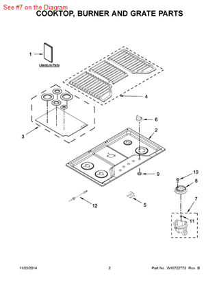 Picture of Whirlpool HOLDER-ORF - Part# W10594402