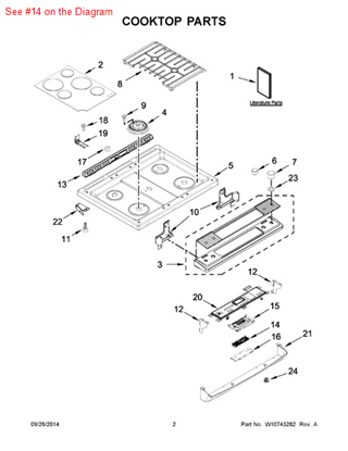 Picture of Whirlpool CNTRL-ELEC - Part# W10613394