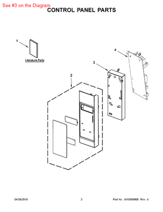 Picture of Whirlpool BRKT-CNTRL - Part# W10639186