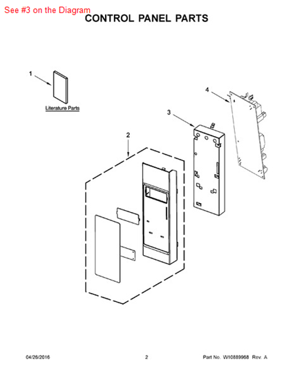 Picture of Whirlpool BRKT-CNTRL - Part# W10639186