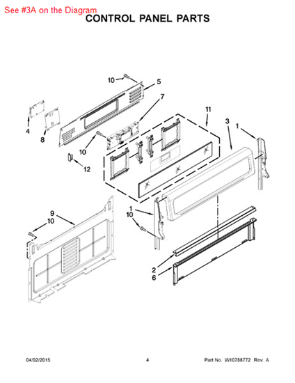 Picture of Whirlpool PANL-CNTRL - Part# W10645846