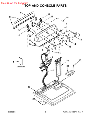 Picture of Whirlpool SWITCH - Part# W10648614