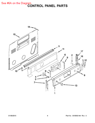 Picture of Whirlpool CNTRL-ELEC+CORECHARGE6 - Part# W10655832