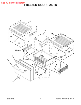 Picture of Whirlpool SCREW - Part# W10656499
