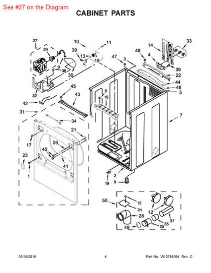Picture of Whirlpool MOTOR-DRVE - Part# W10669443