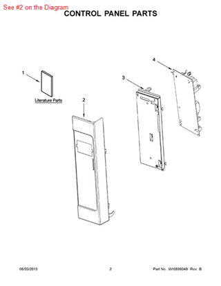 Picture of Whirlpool PANL-CNTRL - Part# W10672719