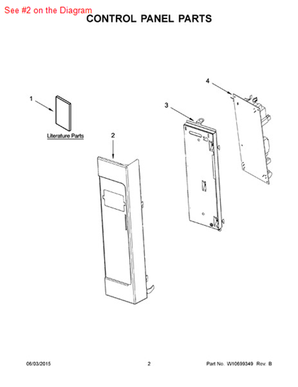 Picture of Whirlpool PANL-CNTRL - Part# W10672719