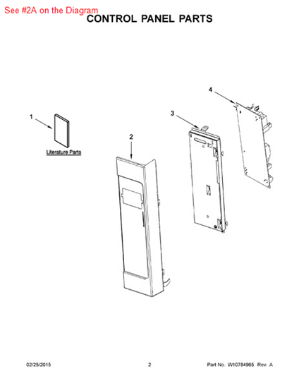 Picture of Whirlpool PANL-CNTRL - Part# W10672730