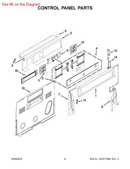 Picture of Whirlpool CNTRL-ELEC - Part# W10686475