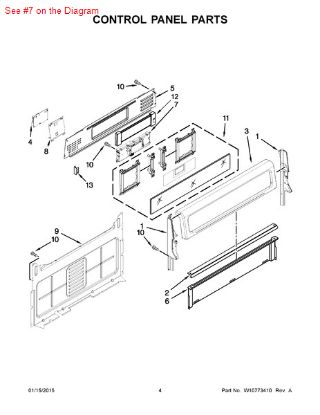 Picture of Whirlpool CNTRL-ELEC - Part# W10686476