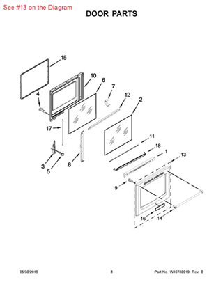 Picture of Whirlpool GLASS-DOOR - Part# W10692526