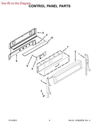 Picture of Whirlpool CNTRL-ELEC - Part# W10692920