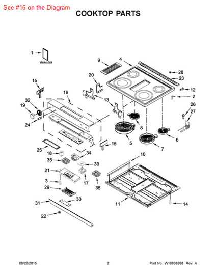 Picture of Whirlpool PANL-CNTRL - Part# W10697331
