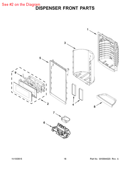 Picture of Whirlpool CNTRL-ELEC - Part# W10705283