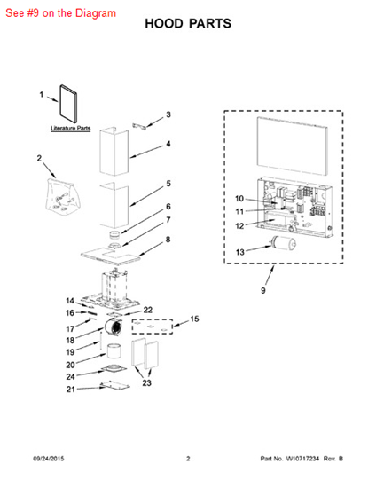 Picture of Whirlpool CNTRL-ELEC+CORECHARGE6 - Part# W10711016