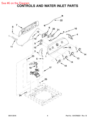 Picture of Whirlpool CNTRL-ELEC - Part# W10711300