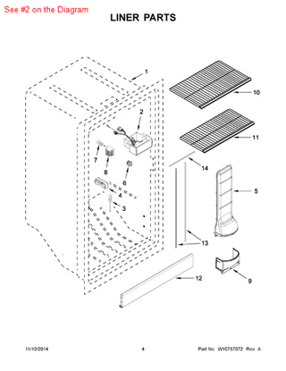 Picture of Whirlpool CONTRL-BOX - Part# W10717835