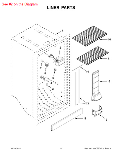 Picture of Whirlpool CONTRL-BOX - Part# W10717835