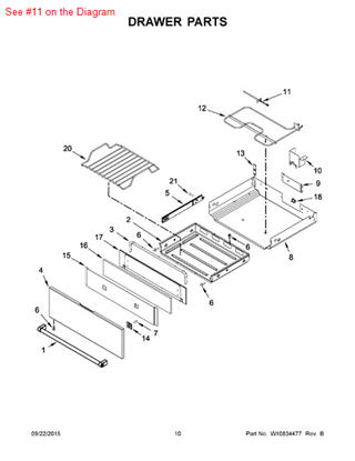 Picture of Whirlpool SENSOR - Part# W10720530