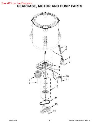 Picture of Maytag Whirlpool KitchenAid Magic Chef Roper Norge Sears Kenmore Admiral Amana Clothes Washer Washing Machine CAM SET - Part# W10721967