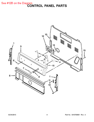 Picture of Whirlpool CNTRL-ELEC+CORECHARGE6 - Part# W10734609
