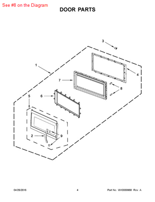 Picture of Whirlpool LATCH-DOOR - Part# W10740455