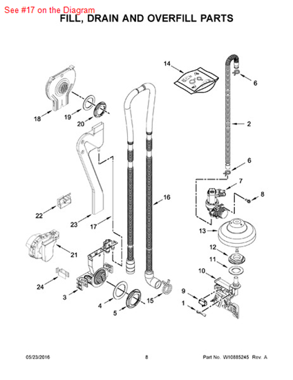 Picture of Whirlpool TUBE-VENT - Part# W10772907