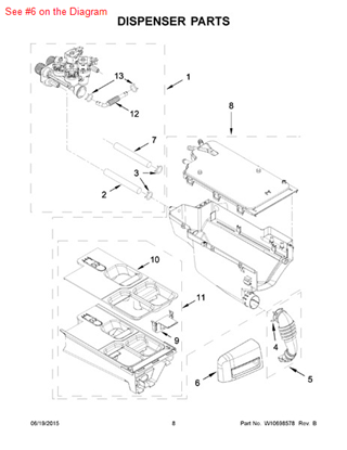 Picture of Whirlpool HANDLE - Part# W10774404