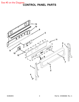 Picture of Whirlpool CNTRL-ELEC - Part# W10778304