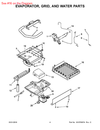 Picture of Whirlpool GRID-CUTTR - Part# W10783275