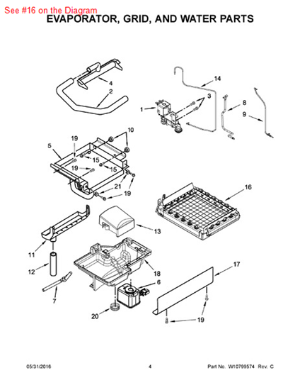 Picture of Whirlpool GRID-CUTTR - Part# W10783275