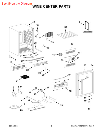 Picture of Whirlpool CNTRL-ELEC - Part# W10784189