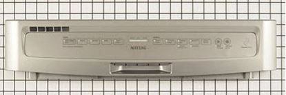 Picture of Whirlpool KitchenAid Roper Amana Jenn-Air Maytag Gaffers and Sattler Magic Chef Sears Kenmore Admiral Dishwasher Control Panel - Silver - Part# W10811151