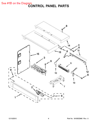Picture of Whirlpool PANL-CNTRL - Part# W10812359