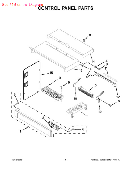 Picture of Whirlpool PANL-CNTRL - Part# W10812359