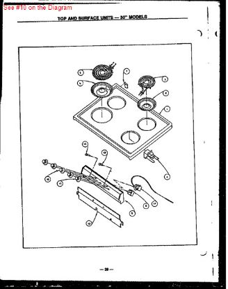 Picture of Whirlpool KNOB- BURN - Part# Y0310526