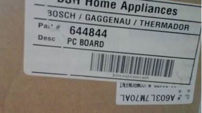 Picture of BOSCH PC BOARD - Part# 644844