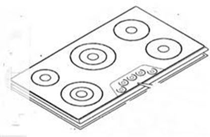 Picture of BOSCH GLASS CERAMIC HOB TOP - Part# 680707