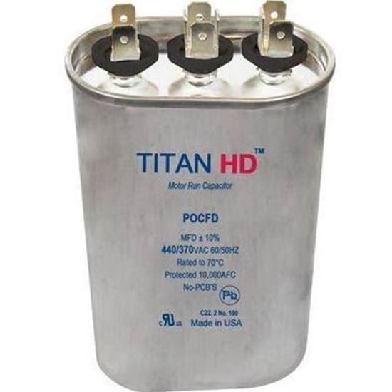 Picture of 80+5MFD/440V/OVAL - Part# POCFD805A