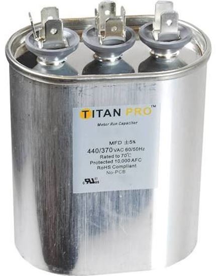 Picture of 25+5 MFD 440/370V OVAL - Part# TOCFD255
