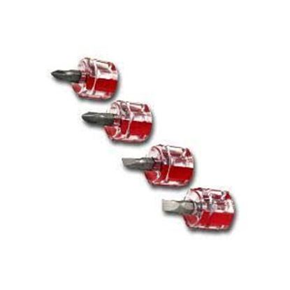 Picture of Performance Tools MINI STUBBY SCREWDRIVER SET 4 PC - Part# W80004
