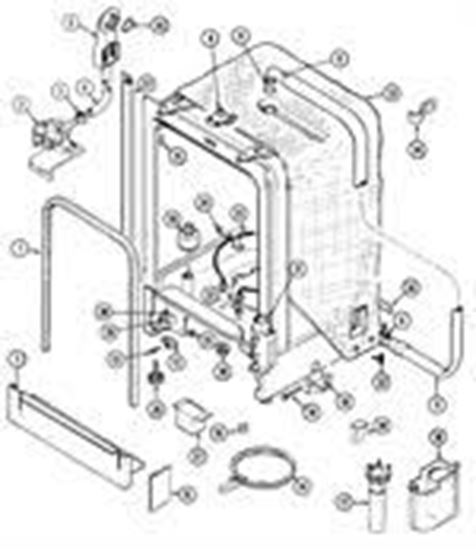 Picture of Whirlpool TUB-DISHWR - Part# W10413848