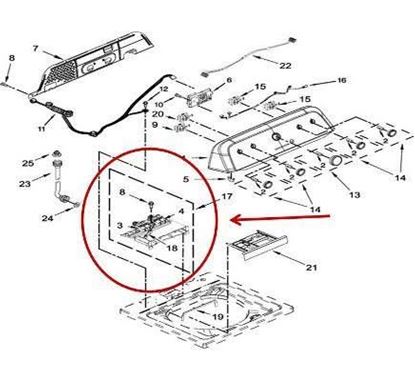 Picture of Whirlpool HOUSING - Part# W10814586